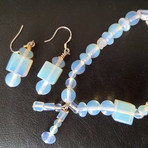 New Beginnings Hope Love Moonstones Earrings & Bracelet